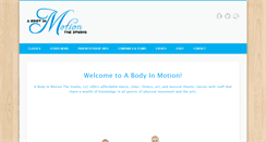 Desktop Screenshot of abodyinmotion.us